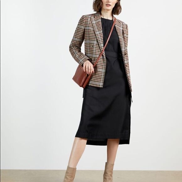 Ted Baker | NWT Aminna Long Sleeve Utility Midi Dress Size 3 in Navy Retail $298 - Picture 6 of 6